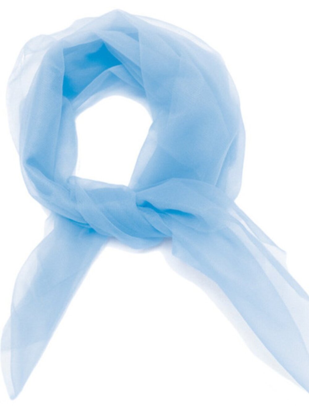 Baby Blue Pinup Nylon chiffon scarf rockabilly hair scarf
